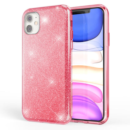 NALIA Glitzerhülle für iPhone 11 – Funkelnder Glitzer-Look & Grip – SHINEPOP (Silikon Case) – Marke aus Berlin