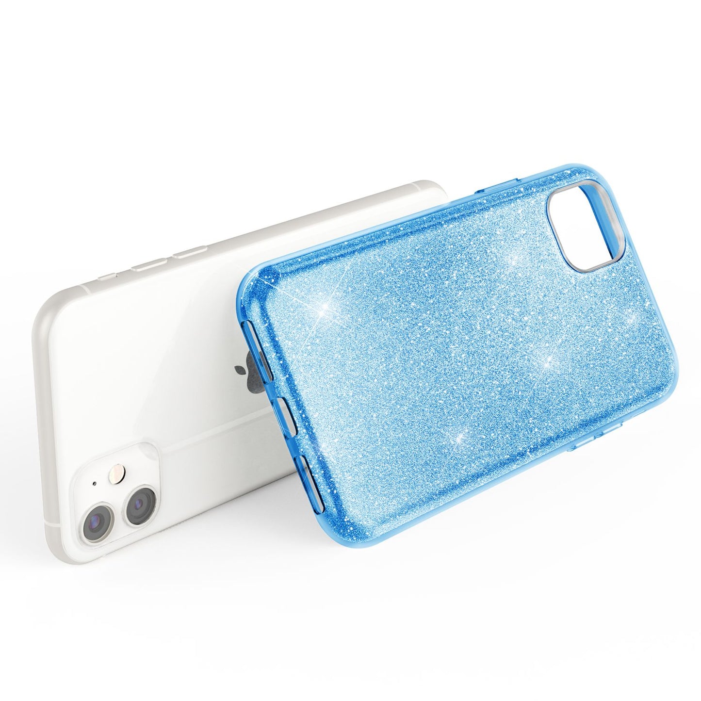 NALIA Glitzerhülle für iPhone 11 – Funkelnder Glitzer-Look & Grip – SHINEPOP (Silikon Case) – Marke aus Berlin