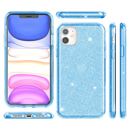 NALIA Glitzerhülle für iPhone 11 – Funkelnder Glitzer-Look & Grip – SHINEPOP (Silikon Case) – Marke aus Berlin