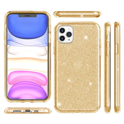 NALIA Glitzerhülle für iPhone 11 Pro Max – Funkelnder Glitzer-Look & Grip – SHINEPOP (Silikon Case) – Marke aus Berlin