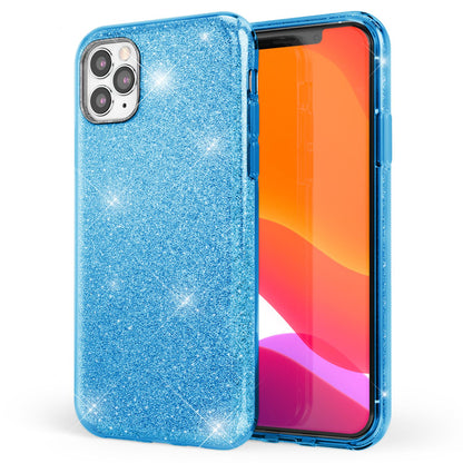 NALIA Glitzerhülle für iPhone 11 Pro Max – Funkelnder Glitzer-Look & Grip – SHINEPOP (Silikon Case) – Marke aus Berlin