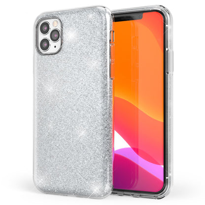 NALIA Glitzerhülle für iPhone 11 Pro Max – Funkelnder Glitzer-Look & Grip – SHINEPOP (Silikon Case) – Marke aus Berlin