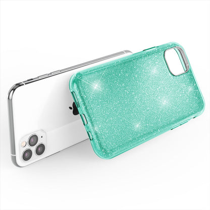 NALIA Glitzerhülle für iPhone 11 Pro Max – Funkelnder Glitzer-Look & Grip – SHINEPOP (Silikon Case) – Marke aus Berlin