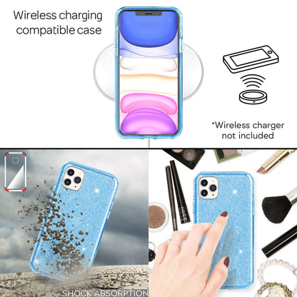 NALIA Glitzerhülle für iPhone 11 Pro Max – Funkelnder Glitzer-Look & Grip – SHINEPOP (Silikon Case) – Marke aus Berlin
