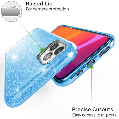 NALIA Glitzerhülle für iPhone 11 Pro – Funkelnder Glitzer-Look & Grip – SHINEPOP (Silikon Case) – Marke aus Berlin