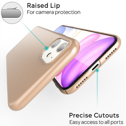 NALIA Ultra Slim Hardcase für iPhone 11 – Anti-Fingerabdruck & 0.5mm Dünn – PUREFIT (Matt & Leicht) – Marke aus Berlin