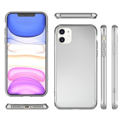 NALIA Spiegelhülle für iPhone 11 – Echtes Glas (9H Spiegel & Robust) – RAYN (Premium Hardcase & Silikon Bumper) – Marke aus Berlin