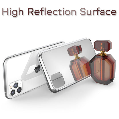 NALIA Spiegelhülle für iPhone 11 Pro – Echtes Glas (9H Spiegel & Robust) – RAYN (Premium Hardcase & Silikon Bumper) – Marke aus Berlin