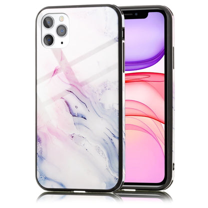 NALIA Marmor Glas Case für iPhone 11 Pro Max – Robustes 9H Echtglas – MARBELLE (Silikon Bumper & Grip) – Marke aus Berlin