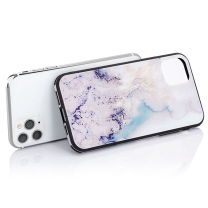 NALIA Marmor Glas Case für iPhone 11 Pro Max – Robustes 9H Echtglas – MARBELLE (Silikon Bumper & Grip) – Marke aus Berlin
