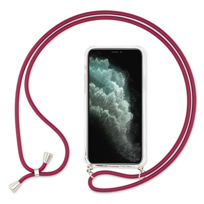 NALIA Handykette für iPhone 11 – Transparentes Hybrid-Case & Band – HANGIT (Anti-Gelb Rückseite & Verstellbar) – Marke aus Berlin