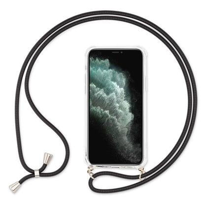 NALIA Handykette für iPhone 11 Pro Max – Transparentes Hybrid-Case & Band – HANGIT (Anti-Gelb Rückseite & Verstellbar) – Marke aus Berlin
