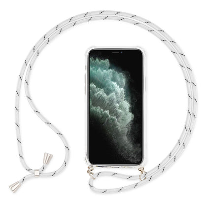 NALIA Handykette für iPhone 11 Pro – Transparentes Hybrid-Case & Band – HANGIT (Anti-Gelb Rückseite & Verstellbar) – Marke aus Berlin