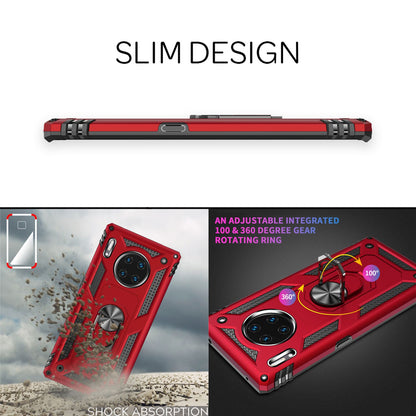 NALIA Panzerhülle für Huawei Mate 30 Pro – Ring-Ständer 360° & Magnet-Halterung Kompatibel – RINGDEFEND (Stoßfestes Outdoor Case) – Marke aus Berlin