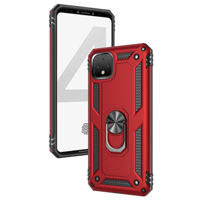 NALIA Panzerhülle für Google Pixel 4 XL – Ring-Ständer 360° & Magnet-Halterung Kompatibel – RINGDEFEND (Stoßfestes Outdoor Case) – Marke aus Berlin