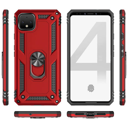 NALIA Panzerhülle für Google Pixel 4 XL – Ring-Ständer 360° & Magnet-Halterung Kompatibel – RINGDEFEND (Stoßfestes Outdoor Case) – Marke aus Berlin