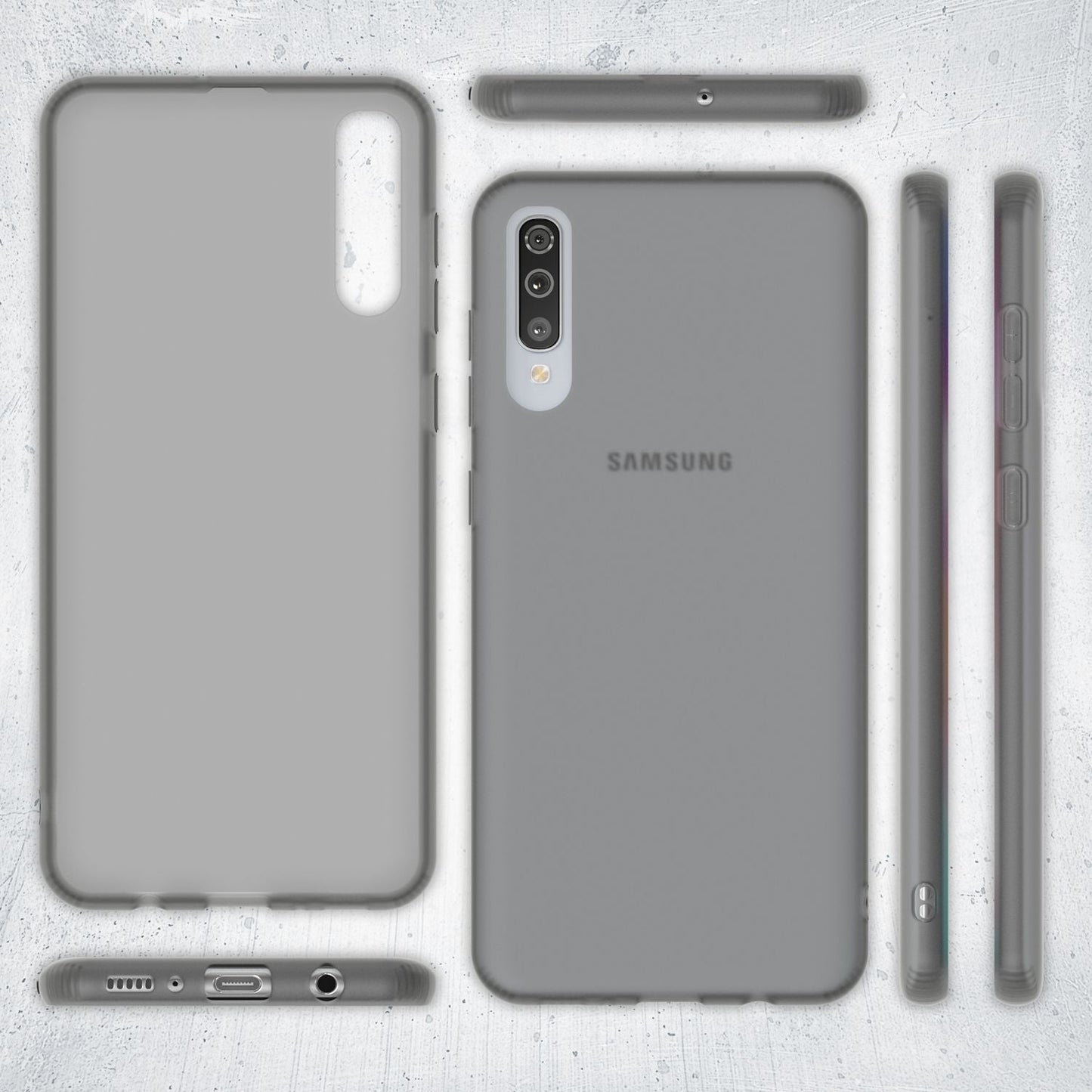 NALIA Silikonhülle kompatibel mit Samsung Galaxy A70 Hülle, Dünne Durchsichtige Handyhülle Ultra-Slim Phone Case Cover, Weiche TPU Gummi Schutzhülle Silikon Handy-Tasche Soft Bumper