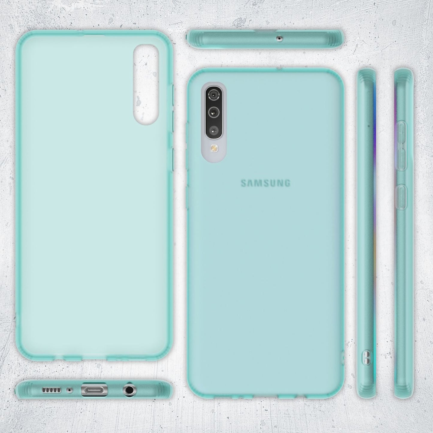 NALIA Silikonhülle kompatibel mit Samsung Galaxy A70 Hülle, Dünne Durchsichtige Handyhülle Ultra-Slim Phone Case Cover, Weiche TPU Gummi Schutzhülle Silikon Handy-Tasche Soft Bumper