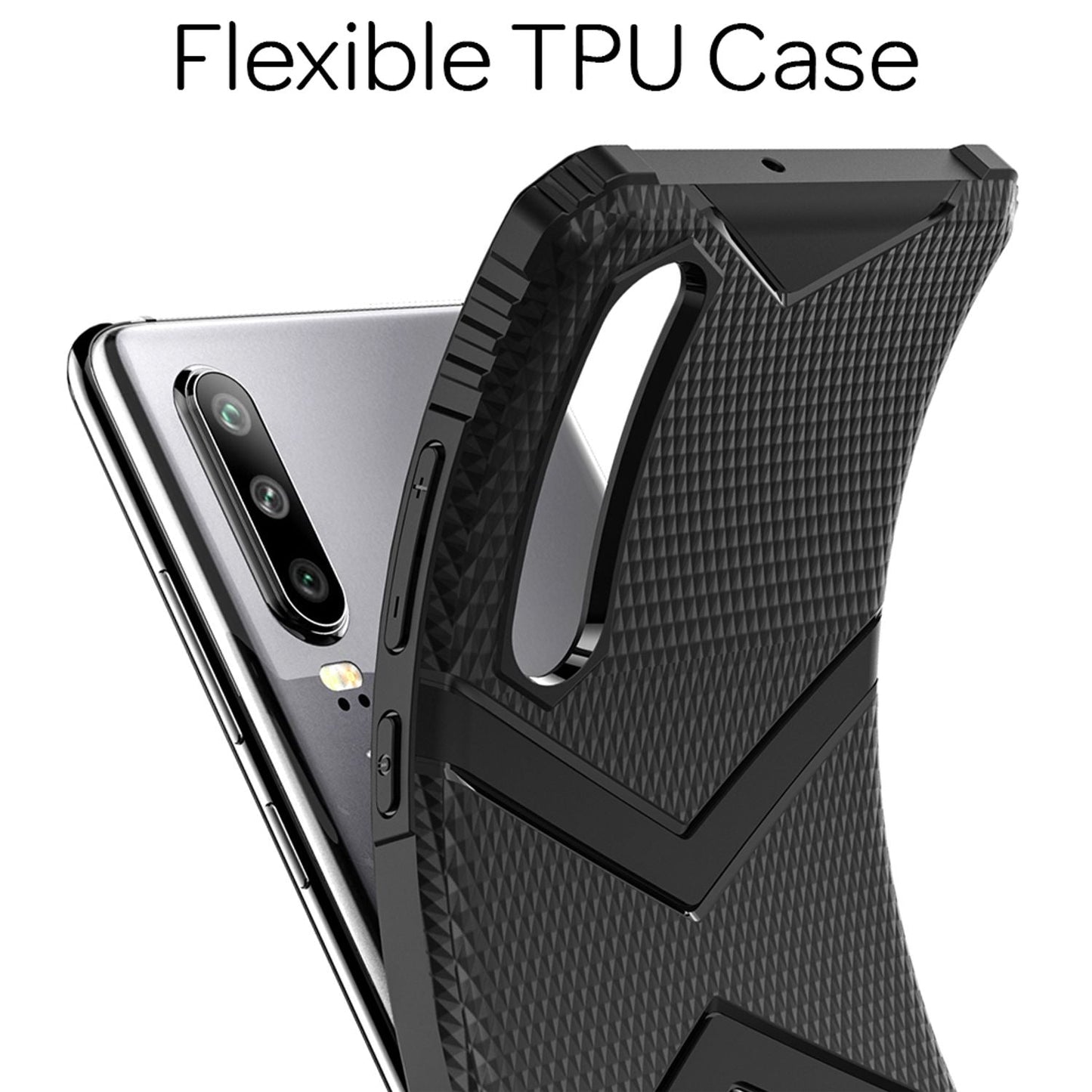 NALIA Handyhülle kompatibel mit Huawei P30 Hülle, Silikon Schutzhülle Case Cover stoßfest & rutschfest, minimalistische Handy-Tasche Bumper Phone Backcover Smartphone Schutz Etui