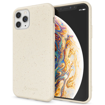 NALIA Handyhülle für iPhone 11 Pro Max – Weizenstroh Case (Pflanzenbasiert) – BIOVERA – Matt & Stoßfest (Vegan) – Marke aus Berlin