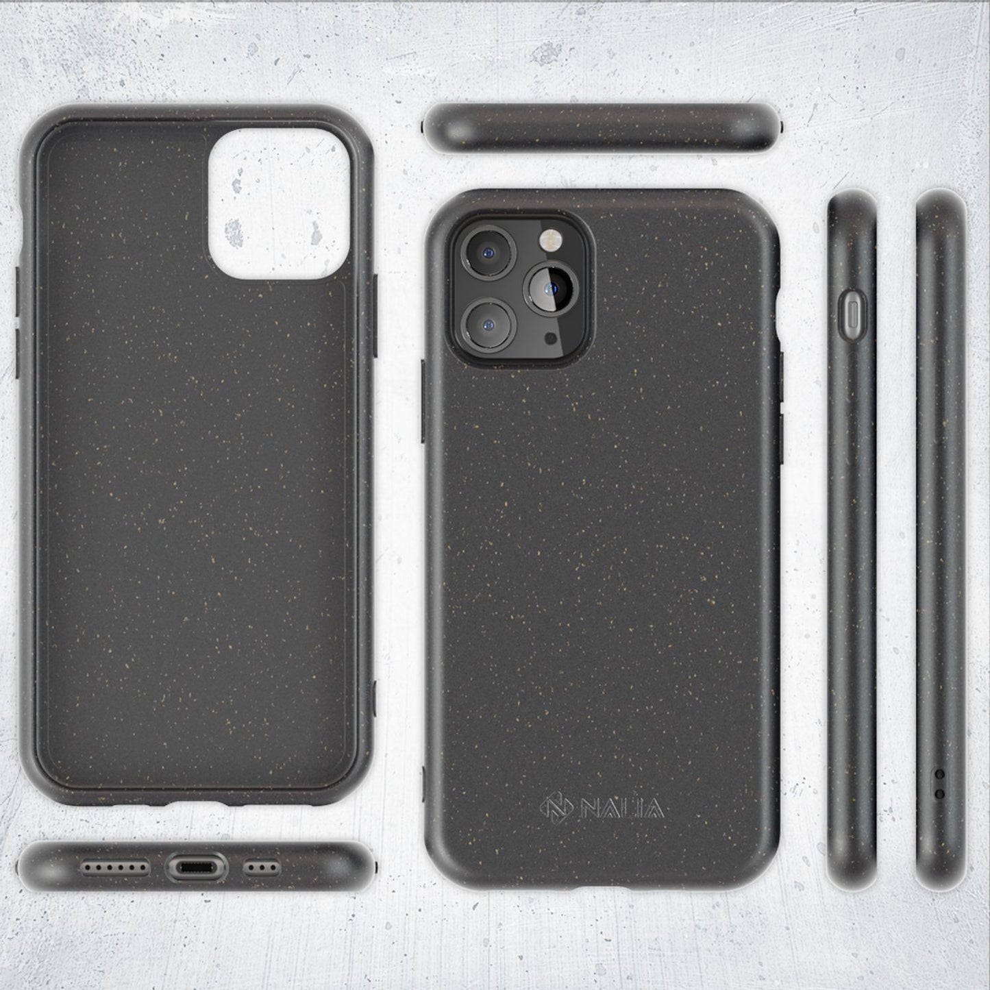 NALIA Handyhülle für iPhone 11 Pro Max – Weizenstroh Case (Pflanzenbasiert) – BIOVERA – Matt & Stoßfest (Vegan) – Marke aus Berlin