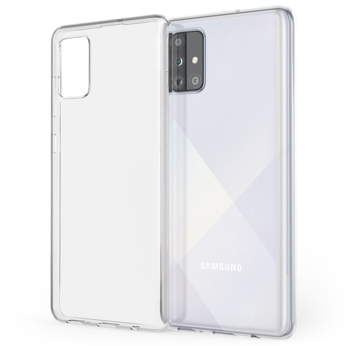 NALIA Transparente Silikonhülle für Samsung Galaxy A51 – Anti-Gelb & Rutschfest – GLAZE (Handyhülle Kristallklar, Schlank & Stoßfest) – Marke aus Berlin