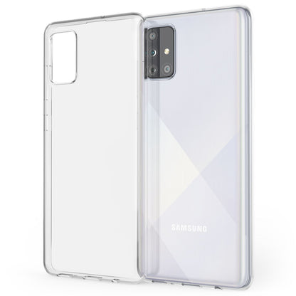 NALIA Transparente Silikonhülle für Samsung Galaxy A51 – Anti-Gelb & Rutschfest – GLAZE (Handyhülle Kristallklar, Schlank & Stoßfest) – Marke aus Berlin