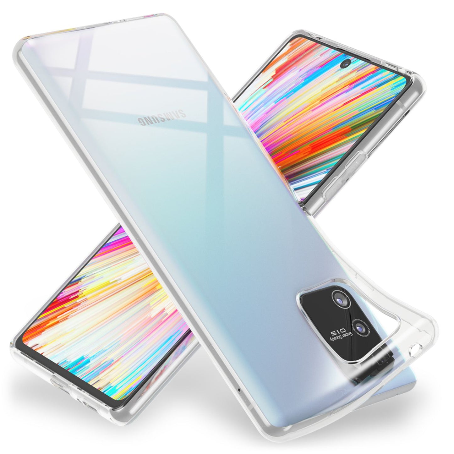 NALIA Transparente Silikonhülle für Samsung Galaxy S10 Lite – Anti-Gelb & Rutschfest – GLAZE (Handyhülle Kristallklar, Schlank & Stoßfest) – Marke aus Berlin