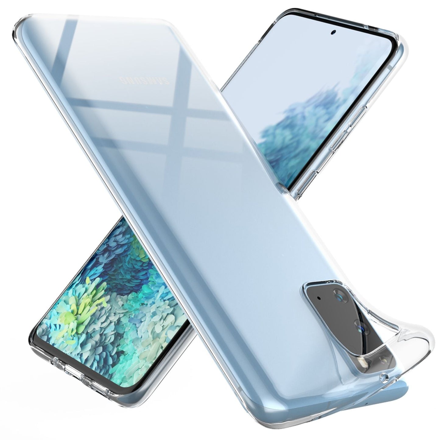 NALIA Transparente Silikonhülle für Samsung Galaxy S20 – Anti-Gelb & Rutschfest – GLAZE (Handyhülle Kristallklar, Schlank & Stoßfest) – Marke aus Berlin