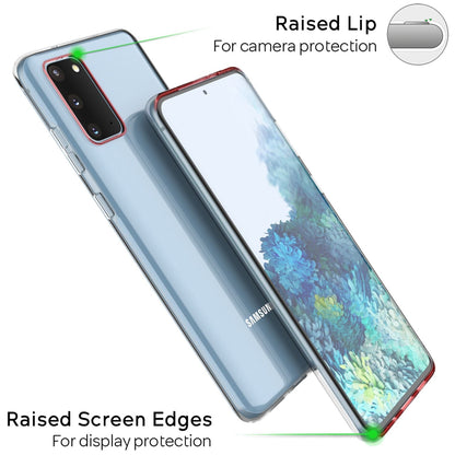 NALIA Transparente Silikonhülle für Samsung Galaxy S20 – Anti-Gelb & Rutschfest – GLAZE (Handyhülle Kristallklar, Schlank & Stoßfest) – Marke aus Berlin