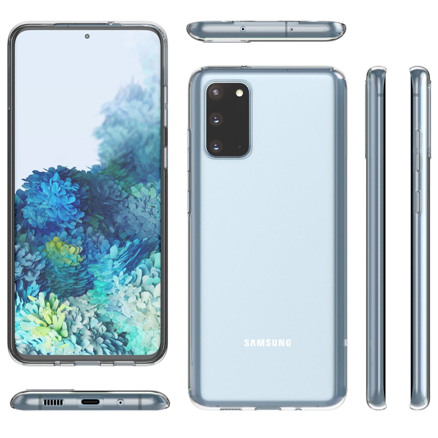 NALIA Transparente Silikonhülle für Samsung Galaxy S20 – Anti-Gelb & Rutschfest – GLAZE (Handyhülle Kristallklar, Schlank & Stoßfest) – Marke aus Berlin
