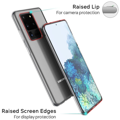 NALIA Transparente Silikonhülle für Samsung Galaxy S20 Ultra – Anti-Gelb & Rutschfest – GLAZE (Handyhülle Kristallklar, Schlank & Stoßfest) – Marke aus Berlin