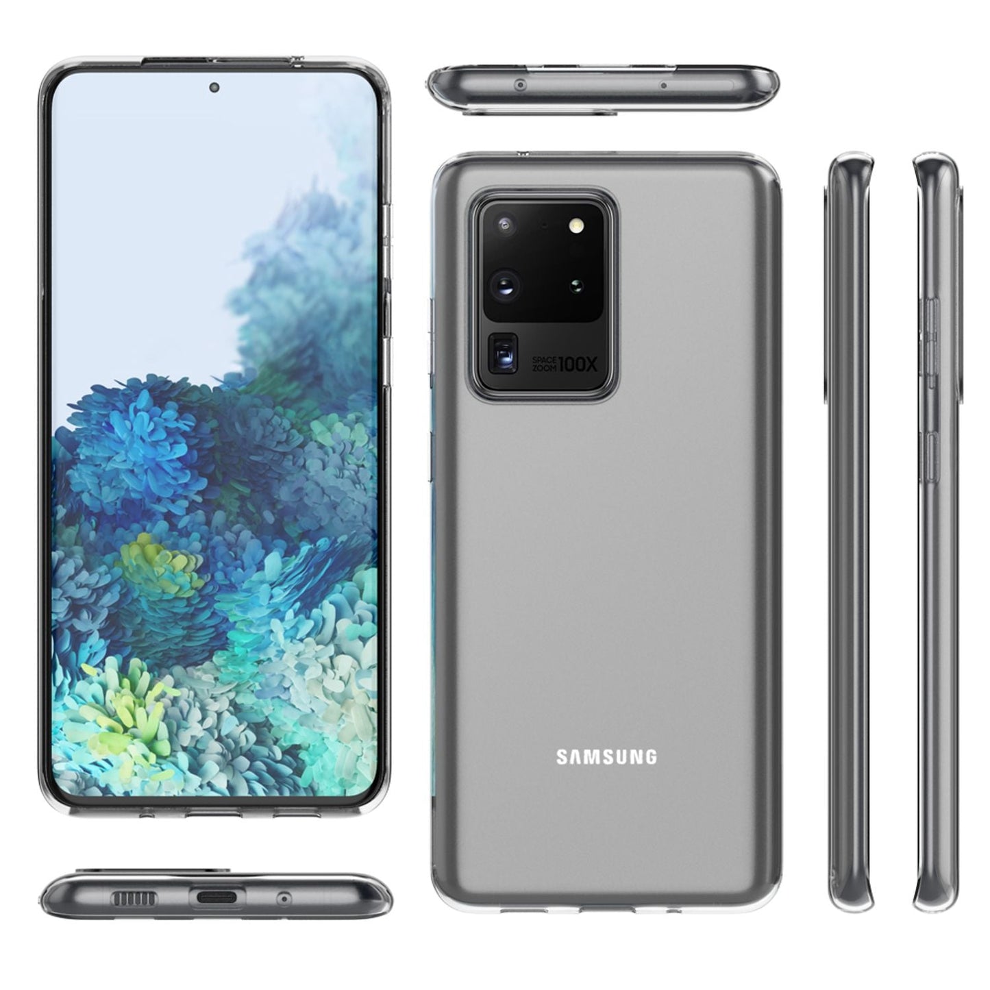 NALIA Transparente Silikonhülle für Samsung Galaxy S20 Ultra – Anti-Gelb & Rutschfest – GLAZE (Handyhülle Kristallklar, Schlank & Stoßfest) – Marke aus Berlin