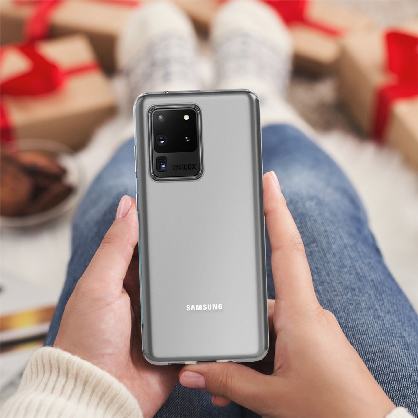 NALIA Transparente Silikonhülle für Samsung Galaxy S20 Ultra – Anti-Gelb & Rutschfest – GLAZE (Handyhülle Kristallklar, Schlank & Stoßfest) – Marke aus Berlin