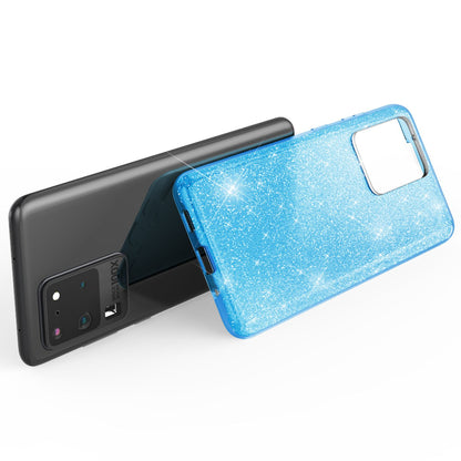 NALIA Glitzerhülle für Samsung Galaxy S20 Ultra – Funkelnder Glitzer-Look & Grip – SHINEPOP (Silikon Case) – Marke aus Berlin