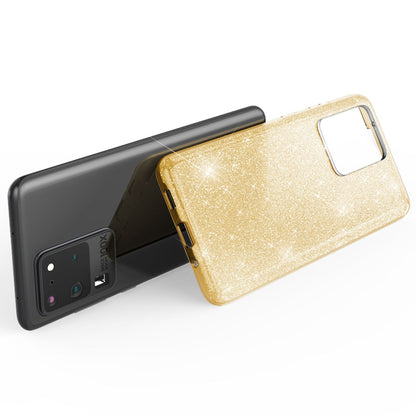 NALIA Glitzerhülle für Samsung Galaxy S20 Ultra – Funkelnder Glitzer-Look & Grip – SHINEPOP (Silikon Case) – Marke aus Berlin