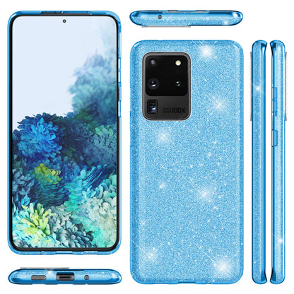 NALIA Glitzerhülle für Samsung Galaxy S20 Ultra – Funkelnder Glitzer-Look & Grip – SHINEPOP (Silikon Case) – Marke aus Berlin