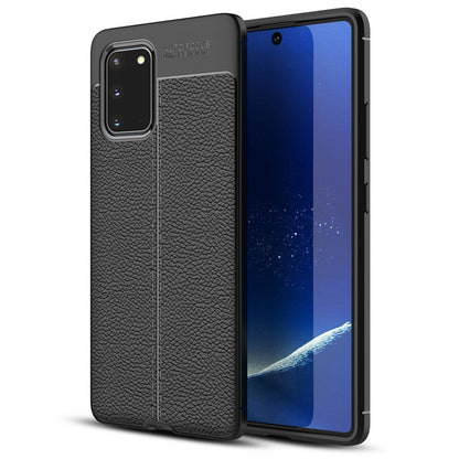 NALIA Leder-Optik Silikon Case für Samsung Galaxy S20 – Griffig & Matt – BARRON Handyhülle (Anti-Fingerprint, Stoßfest & Robust) – Marke aus Berlin