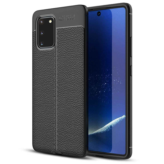 NALIA Leder-Optik Silikon Case für Samsung Galaxy S20 – Griffig & Matt – BARRON Handyhülle (Anti-Fingerprint, Stoßfest & Robust) – Marke aus Berlin