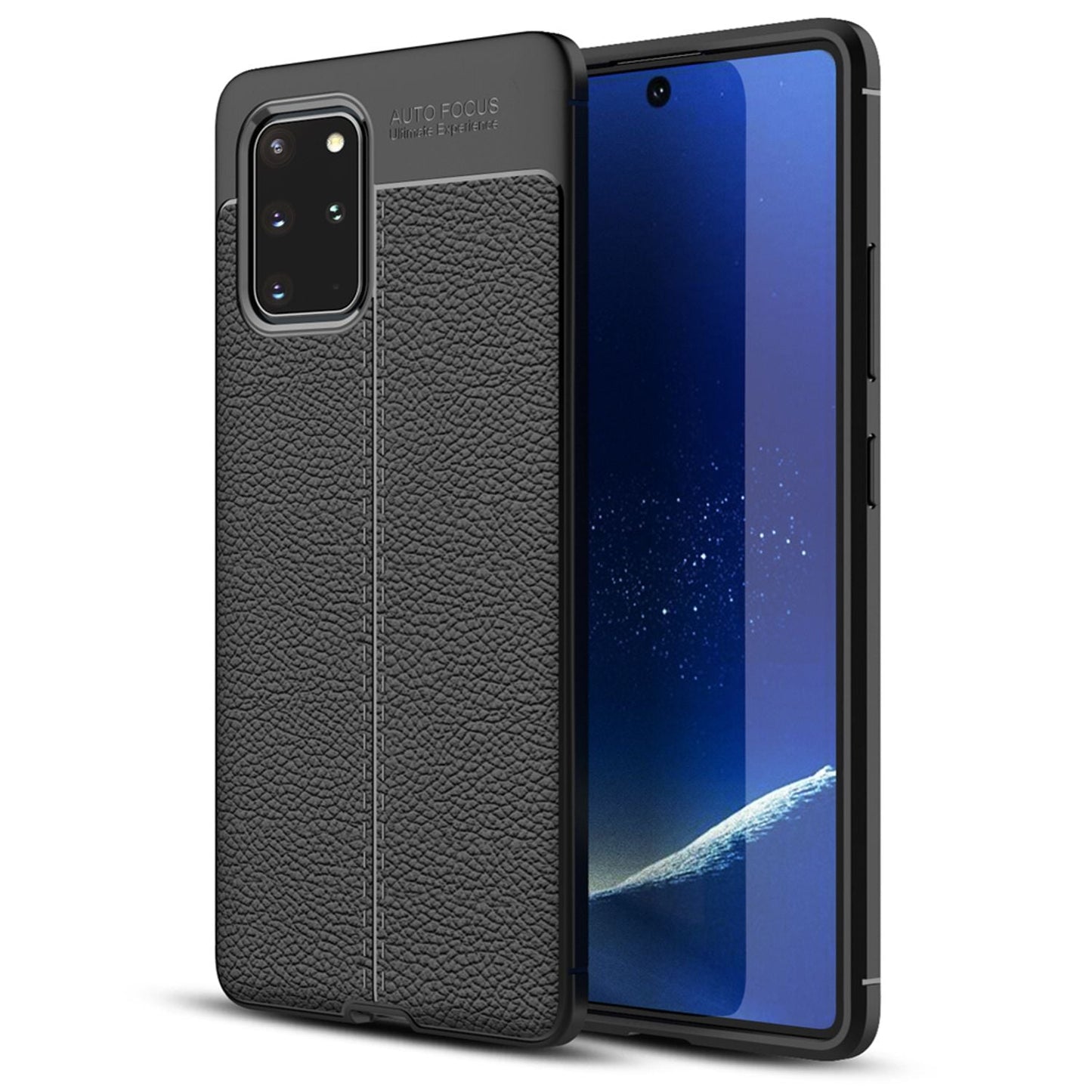 NALIA Leder-Optik Silikon Case für Samsung Galaxy S20 Plus – Griffig & Matt – BARRON Handyhülle (Anti-Fingerprint, Stoßfest & Robust) – Marke aus Berlin
