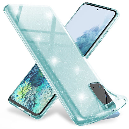 NALIA Glitzerhülle für Samsung Galaxy S20 – Funkelndes Silikon Case – DAZZLIN (Transparent & Stoßfest) – Marke aus Berlin