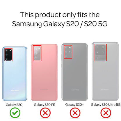 NALIA Glitzerhülle für Samsung Galaxy S20 – Funkelndes Silikon Case – DAZZLIN (Transparent & Stoßfest) – Marke aus Berlin