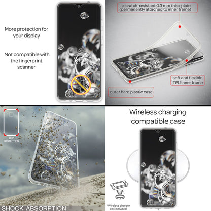NALIA 360° Hülle für Samsung Galaxy S20 Plus – Vorne & Hinten Schutz – 360GUARD (Full-Body Case) – Marke aus Berlin