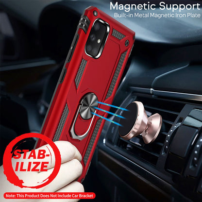 NALIA Panzerhülle für Samsung Galaxy A71 – Ring-Ständer 360° & Magnet-Halterung Kompatibel – RINGDEFEND (Stoßfestes Outdoor Case) – Marke aus Berlin