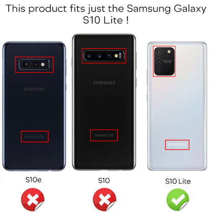 NALIA Panzerhülle für Samsung Galaxy S10 Lite – Ring-Ständer 360° & Magnet-Halterung Kompatibel – RINGDEFEND (Stoßfestes Outdoor Case) – Marke aus Berlin