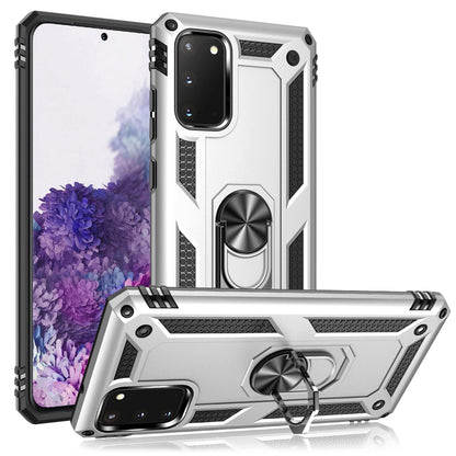NALIA Panzerhülle für Samsung Galaxy S20 – Ring-Ständer 360° & Magnet-Halterung Kompatibel – RINGDEFEND (Stoßfestes Outdoor Case) – Marke aus Berlin