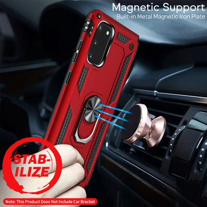NALIA Panzerhülle für Samsung Galaxy S20 – Ring-Ständer 360° & Magnet-Halterung Kompatibel – RINGDEFEND (Stoßfestes Outdoor Case) – Marke aus Berlin