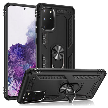 NALIA Panzerhülle für Samsung Galaxy S20 Plus – Ring-Ständer 360° & Magnet-Halterung Kompatibel – RINGDEFEND (Stoßfestes Outdoor Case) – Marke aus Berlin