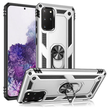 NALIA Panzerhülle für Samsung Galaxy S20 Plus – Ring-Ständer 360° & Magnet-Halterung Kompatibel – RINGDEFEND (Stoßfestes Outdoor Case) – Marke aus Berlin