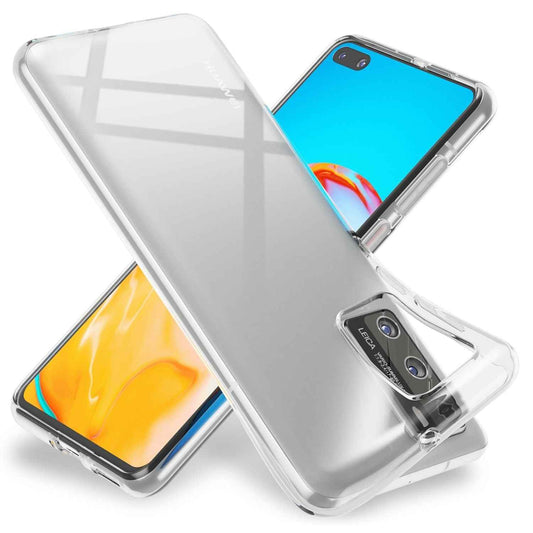 NALIA Transparente Silikonhülle für Huawei P40 – Anti-Gelb & Rutschfest – GLAZE (Handyhülle Kristallklar, Schlank & Stoßfest) – Marke aus Berlin
